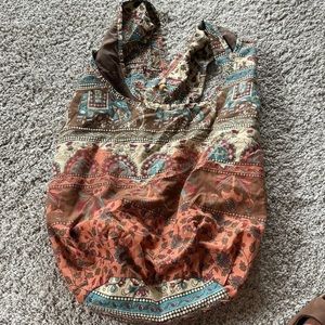 Hobo super soft tote reusable washable multi colored tote like new